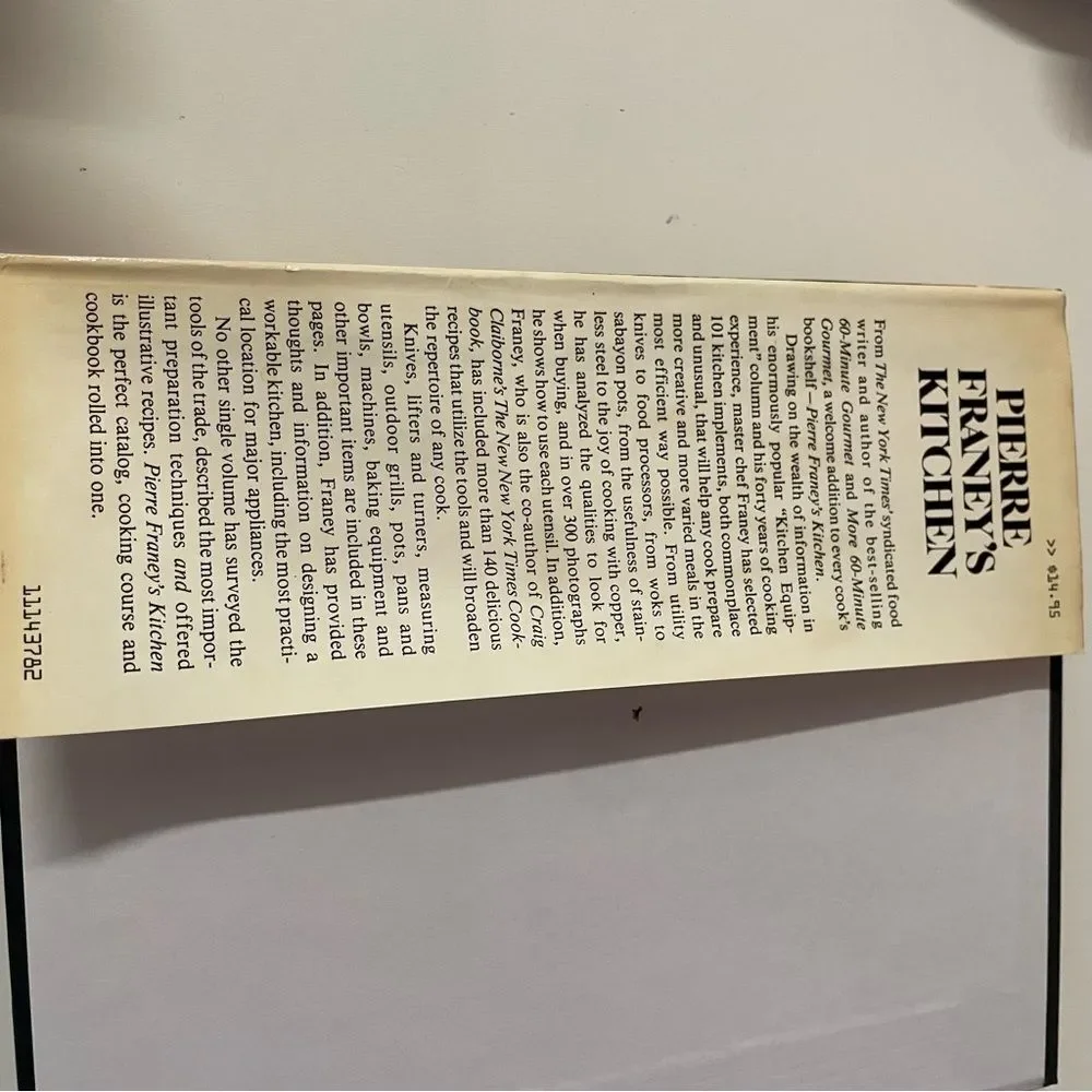 Vintage Pierre Franey’s Kitchen Hardcover Book